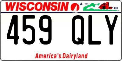 WI license plate 459QLY