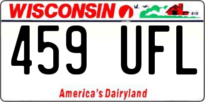 WI license plate 459UFL