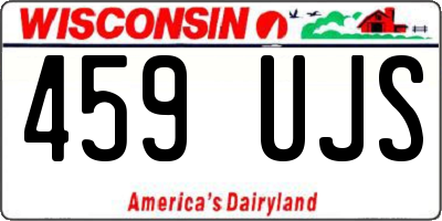 WI license plate 459UJS