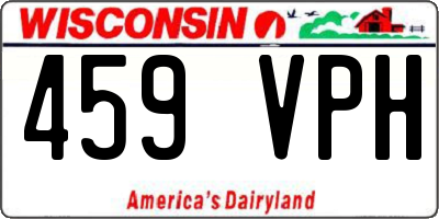 WI license plate 459VPH