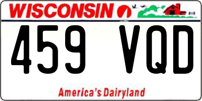 WI license plate 459VQD