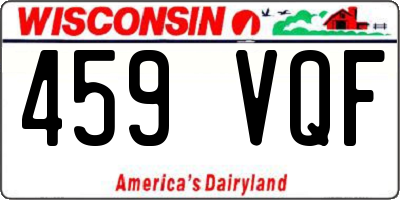 WI license plate 459VQF