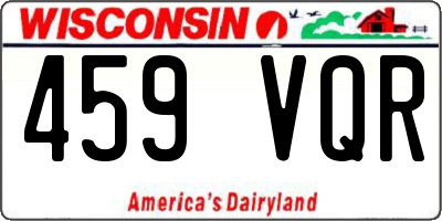 WI license plate 459VQR