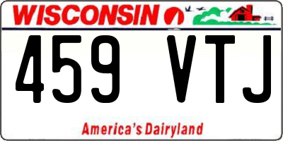 WI license plate 459VTJ