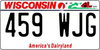 WI license plate 459WJG