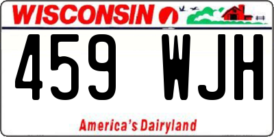 WI license plate 459WJH
