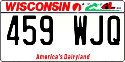 WI license plate 459WJQ