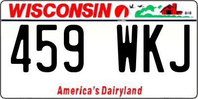 WI license plate 459WKJ