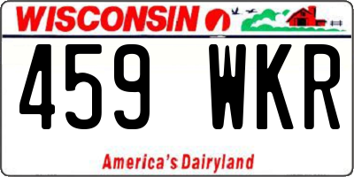 WI license plate 459WKR