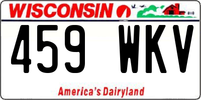 WI license plate 459WKV