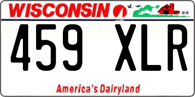 WI license plate 459XLR