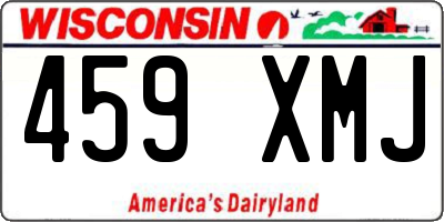 WI license plate 459XMJ