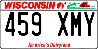 WI license plate 459XMY