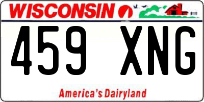 WI license plate 459XNG