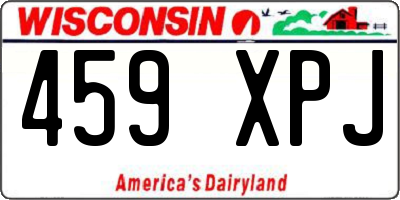 WI license plate 459XPJ