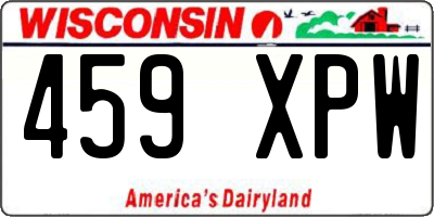 WI license plate 459XPW