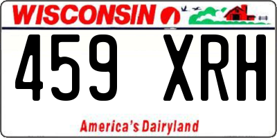 WI license plate 459XRH