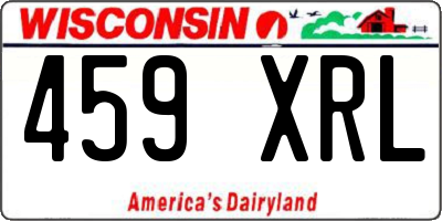 WI license plate 459XRL