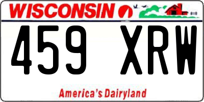WI license plate 459XRW