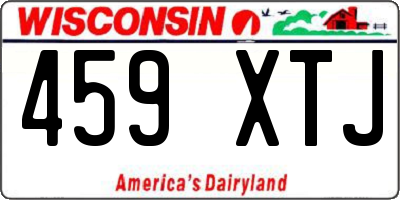 WI license plate 459XTJ