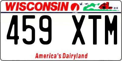 WI license plate 459XTM