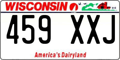 WI license plate 459XXJ