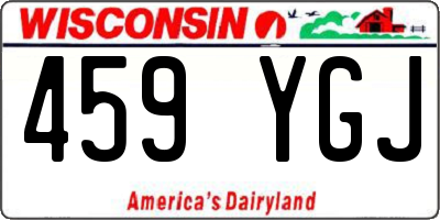 WI license plate 459YGJ