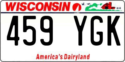 WI license plate 459YGK