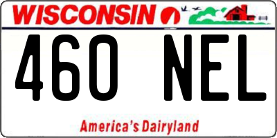 WI license plate 460NEL