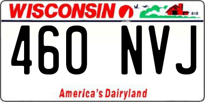 WI license plate 460NVJ