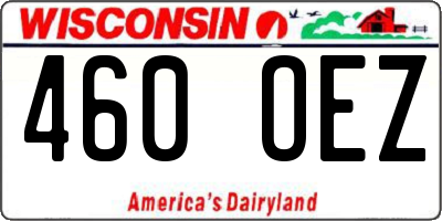 WI license plate 460OEZ