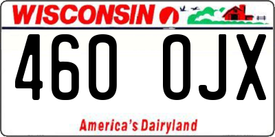 WI license plate 460OJX