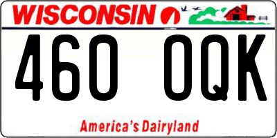 WI license plate 460OQK