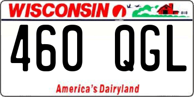 WI license plate 460QGL