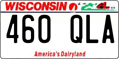 WI license plate 460QLA