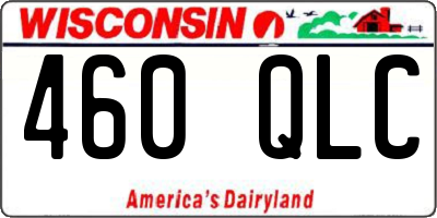 WI license plate 460QLC