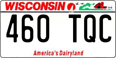 WI license plate 460TQC