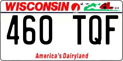 WI license plate 460TQF