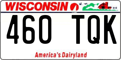 WI license plate 460TQK