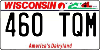 WI license plate 460TQM