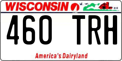 WI license plate 460TRH