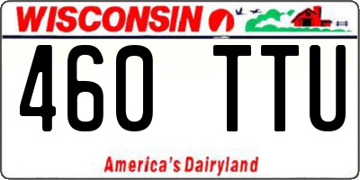WI license plate 460TTU
