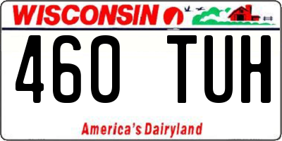 WI license plate 460TUH