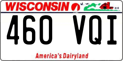WI license plate 460VQI