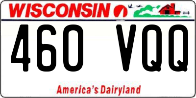 WI license plate 460VQQ