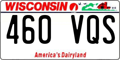WI license plate 460VQS