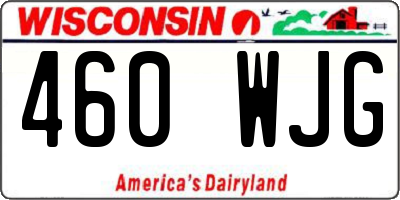 WI license plate 460WJG