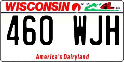 WI license plate 460WJH