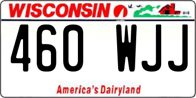 WI license plate 460WJJ