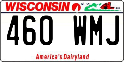 WI license plate 460WMJ